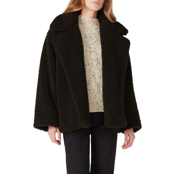 Natori Faux Sherling Jacket Size Medium - Picture 1 of 9